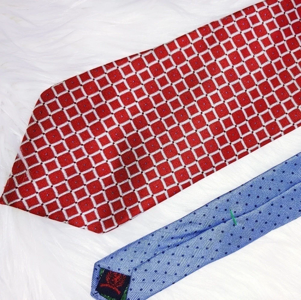 Tommy Hilfger Red Silk Tie 58